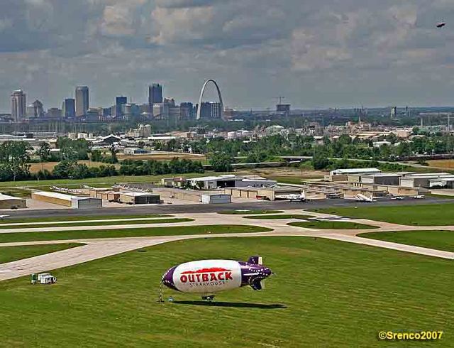 Outback Blimp at KCPS with Arch 2007