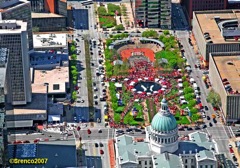 Kiener Plaza Cardinals Opening Day Rally