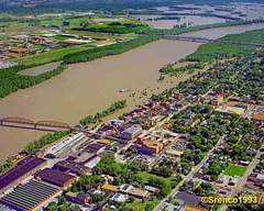 Downtown St Charles Great Flood 1993